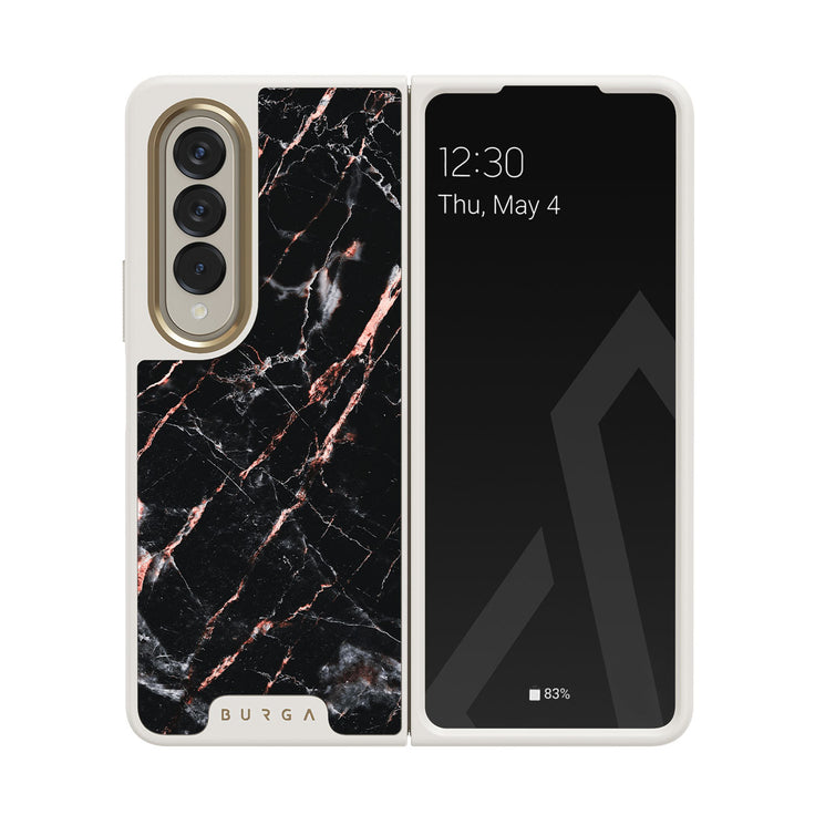 Rose Gold Marble - Samsung Galaxy Z Fold 4 Cover