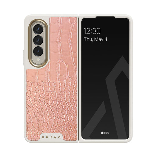 Pink Croco - Samsung Galaxy Z Fold 4 Cover