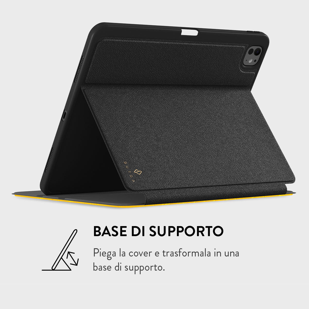 Trust Urban Aurio - Custodia Folio Per IPad Pro 10.5 (2017), Con Supporto E Chiusura Magnetica, Colore Nero - 2