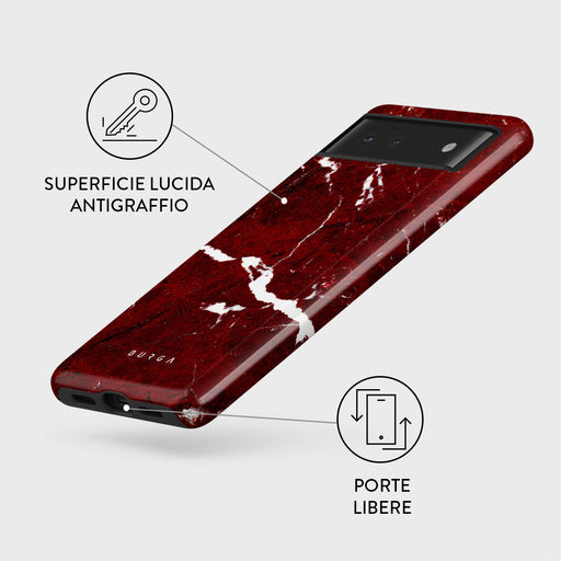 Iconic Red Ruby - Google Pixel 6 Cover 3